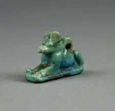 Amulet of the God Anubis, Egypt, Third Intermediate Period, Dynasty 21-25 (1070-656 BCE). Creator: Unknown