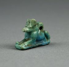 Amulet of the God Anubis, Egypt, Third Intermediate Period, Dynasty 21-25 (1070-656 BCE). Creator: Unknown