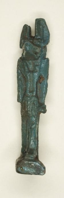 Amulet of the God Anubis, Egypt, Third Intermediate Period, Dynasty 21-25 (1070-656 BCE). Creator: Unknown