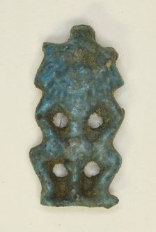 Amulet of the God Bes, Egypt, New Kingdom-Third Intermediate Period (about 1500-664 BCE). Creator: Unknown