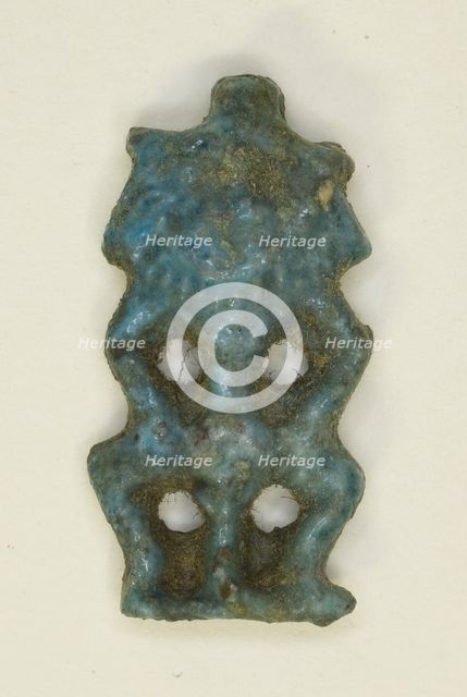 Amulet of the God Bes, Egypt, New Kingdom-Third Intermediate Period (about 1500-664 BCE). Creator: Unknown.