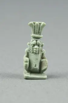 Amulet of the God Bes, Egypt, Late Period, Dynasty 26-31 (664-332 BCE). Creator: Unknown