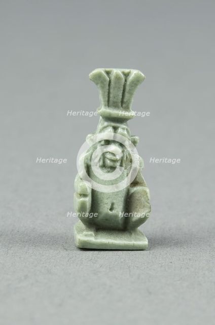 Amulet of the God Bes, Egypt, Late Period, Dynasty 26-31 (664-332 BCE). Creator: Unknown.