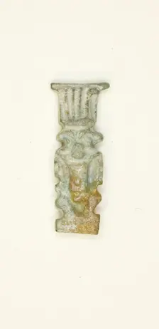 Amulet of the God Bes, Egypt, Late Period, Dynasty 26-31 (664-332 BCE). Creator: Unknown