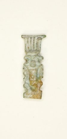 Amulet of the God Bes, Egypt, Late Period, Dynasty 26-31 (664-332 BCE). Creator: Unknown