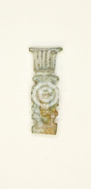 Amulet of the God Bes, Egypt, Late Period, Dynasty 26-31 (664-332 BCE). Creator: Unknown.