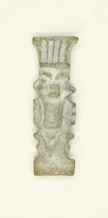 Amulet of the God Bes, Egypt, Late Period, Dynasty 26-31 (664-332 BCE). Creator: Unknown