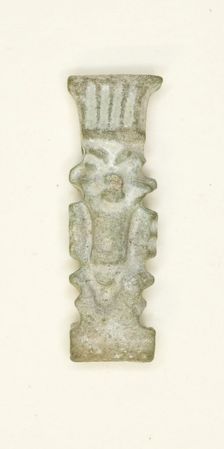 Amulet of the God Bes, Egypt, Late Period, Dynasty 26-31 (664-332 BCE). Creator: Unknown