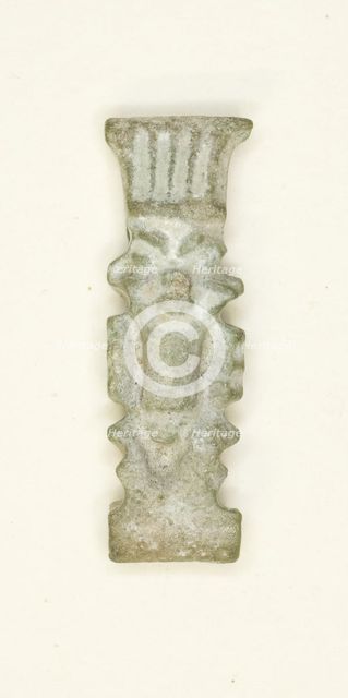 Amulet of the God Bes, Egypt, Late Period, Dynasty 26-31 (664-332 BCE). Creator: Unknown.