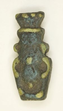 Amulet of the God Bes, Egypt, Roman Period (30 BC-395 AD). Creator: Unknown