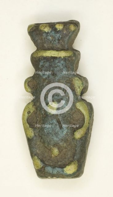 Amulet of the God Bes, Egypt, Roman Period (30 BC-395 AD). Creator: Unknown.