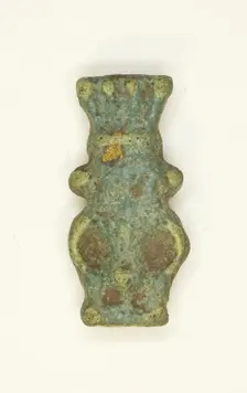 Amulet of the God Bes, Egypt, Roman Period (30 BC-395 AD). Creator: Unknown