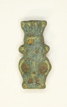 Amulet of the God Bes, Egypt, Roman Period (30 BC-395 AD). Creator: Unknown