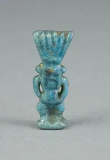 Amulet of the God Bes, Egypt, Third Intermediate Period (about 1069-664 BCE). Creator: Unknown