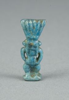 Amulet of the God Bes, Egypt, Third Intermediate Period (about 1069-664 BCE). Creator: Unknown
