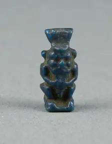 Amulet of the God Bes, Egypt, Third Intermediate Period (about 1069-664 BCE). Creator: Unknown