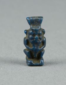 Amulet of the God Bes, Egypt, Third Intermediate Period (about 1069-664 BCE). Creator: Unknown