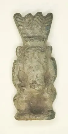 Amulet of the God Bes, Egypt, Third Intermediate Period, Dynasties 21-25 (about 1069-664 BCE). Creator: Unknown
