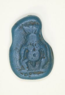 Amulet of the God Bes, Egypt, Third Intermediate Period, Dynasties 21-25 (about 1069-656 BCE). Creator: Unknown