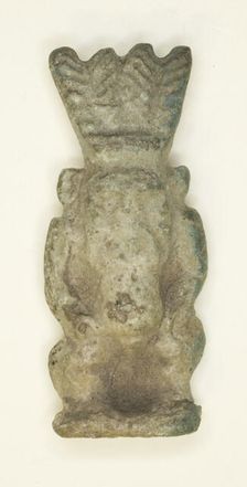Amulet of the God Bes, Egypt, Third Intermediate Period, Dynasties 21-25 (about 1069-664 BCE). Creator: Unknown
