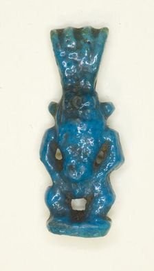 Amulet of the God Bes, Egypt, Third Intermediate Period, Dynasties 21-25 (about 1069-664 BCE). Creator: Unknown