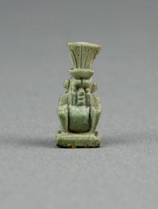 Amulet of the God Bes, Egypt, Third Intermediate Period, Dynasty 21-25 (1070-656 BCE). Creator: Unknown