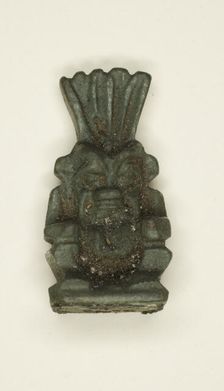 Amulet of the God Bes, Egypt, Third Intermediate Period, Dynasty 21-25 (1070-656 BCE). Creator: Unknown