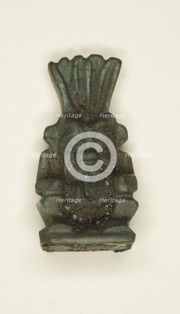 Amulet of the God Bes, Egypt, Third Intermediate Period, Dynasty 21-25 (1070-656 BCE). Creator: Unknown.