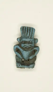 Amulet of the God Bes, Egypt, Third Intermediate Period, Dynasty 21-25 (1070-656 BCE). Creator: Unknown