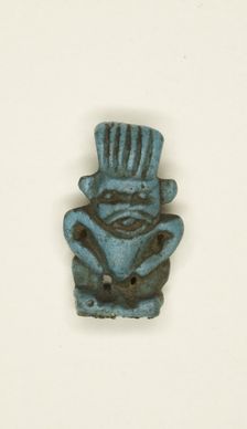 Amulet of the God Bes, Egypt, Third Intermediate Period, Dynasty 21-25 (1070-656 BCE). Creator: Unknown