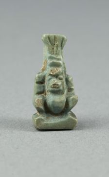 Amulet of the God Bes, Egypt, Third Intermediate Period, Dynasty 21-25 (about 1069-664 BCE). Creator: Unknown