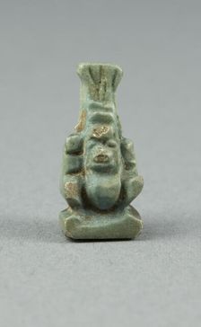 Amulet of the God Bes, Egypt, Third Intermediate Period, Dynasty 21-25 (about 1069-664 BCE). Creator: Unknown