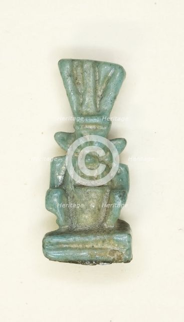 Amulet of the God Bes, Egypt, Third Intermediate Period-Late Period, Dynasty 21-31 (abt 1069-332 BCE Creator: Unknown.