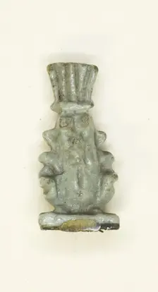 Amulet of the God Bes, Egypt, Third Intermediate Period-Late Period, Dynasty 21-31 (abt 1069-332 BCE Creator: Unknown