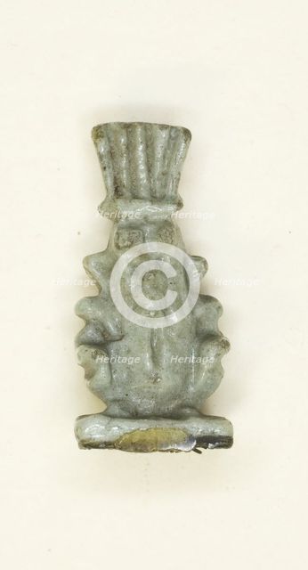 Amulet of the God Bes, Egypt, Third Intermediate Period-Late Period, Dynasty 21-31 (abt 1069-332 BCE Creator: Unknown.