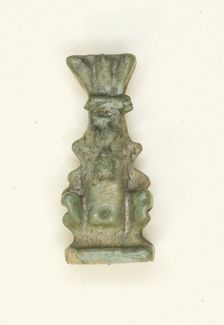 Amulet of the God Bes, Egypt, Third Intermediate Period-Late Period, Dynasties 21-31 (abt 1069-332 B Creator: Unknown