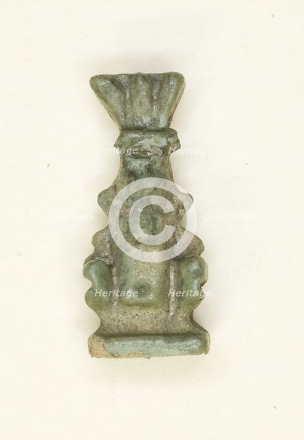Amulet of the God Bes, Egypt, Third Intermediate Period-Late Period, Dynasties 21-31 (abt 1069-332 B Creator: Unknown.