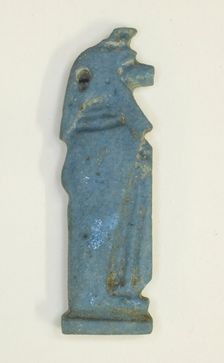 Amulet of the God Duamutef (one of the four Sons of Horus), Egypt, Third Intermediate Period... Creator: Unknown