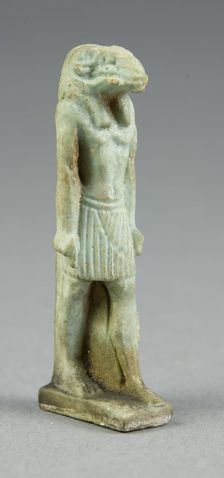 Amulet of the God Khnum, Egypt, Third Intermediate Period, Dynasty 21-25 (1070-656 BCE). Creator: Unknown