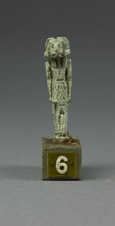 Amulet of the God Khnum, Egypt, Third Intermediate Period, Dynasty 21-25 (1070-656 BCE). Creator: Unknown