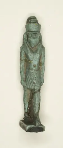 Amulet of the God Horus, Egypt, Third Intermediate Period, Dynasty 21-25 (1070-656 BCE). Creator: Unknown