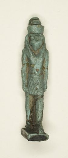 Amulet of the God Horus, Egypt, Third Intermediate Period, Dynasty 21-25 (1070-656 BCE). Creator: Unknown