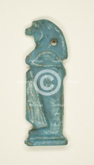 Amulet of the God Hapy (one of the four Sons of Horus), Egypt, Third Intermediate Period... Creator: Unknown.