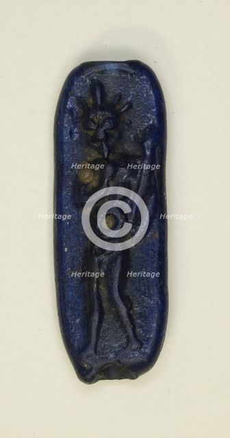 Amulet of the God Harpocrates or Horus-Helios with Cornucopia, Egypt, Roman Period (30 BC-AD 395). Creator: Unknown.
