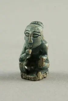 Amulet of the God Harpocrates (Squatting), Egypt, Ptolemaic Period-Roman Period (?) (332 BCE-395 CE) Creator: Unknown
