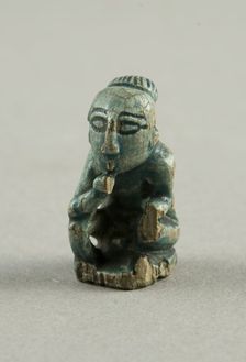 Amulet of the God Harpocrates (Squatting), Egypt, Ptolemaic Period-Roman Period (?) (332 BCE-395 CE) Creator: Unknown