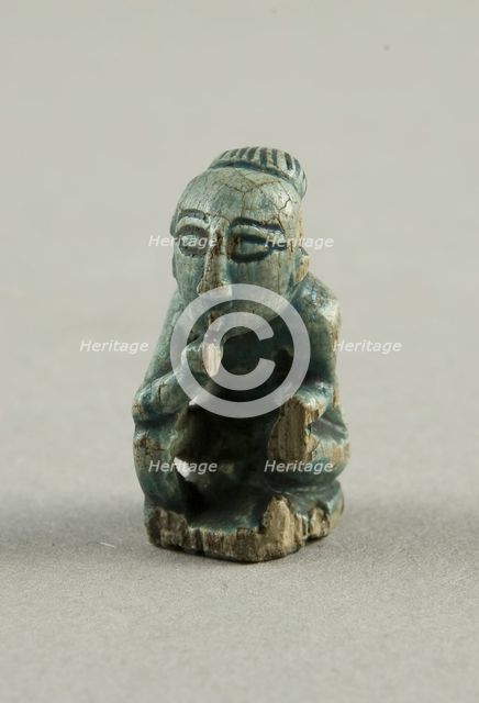 Amulet of the God Harpocrates (Squatting), Egypt, Ptolemaic Period-Roman Period (?) (332 BCE-395 CE) Creator: Unknown.