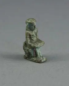 Amulet of the God Imhotep, Egypt, Third Intermediate Period, Dynasty 21-25 (1070-656 BCE). Creator: Unknown