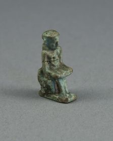 Amulet of the God Imhotep, Egypt, Third Intermediate Period, Dynasty 21-25 (1070-656 BCE). Creator: Unknown