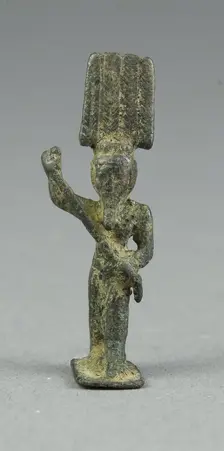Amulet of the God Osiris, Egypt, Third Intermediate Period, Dynasty 21-25 (1070-656 BCE). Creator: Unknown